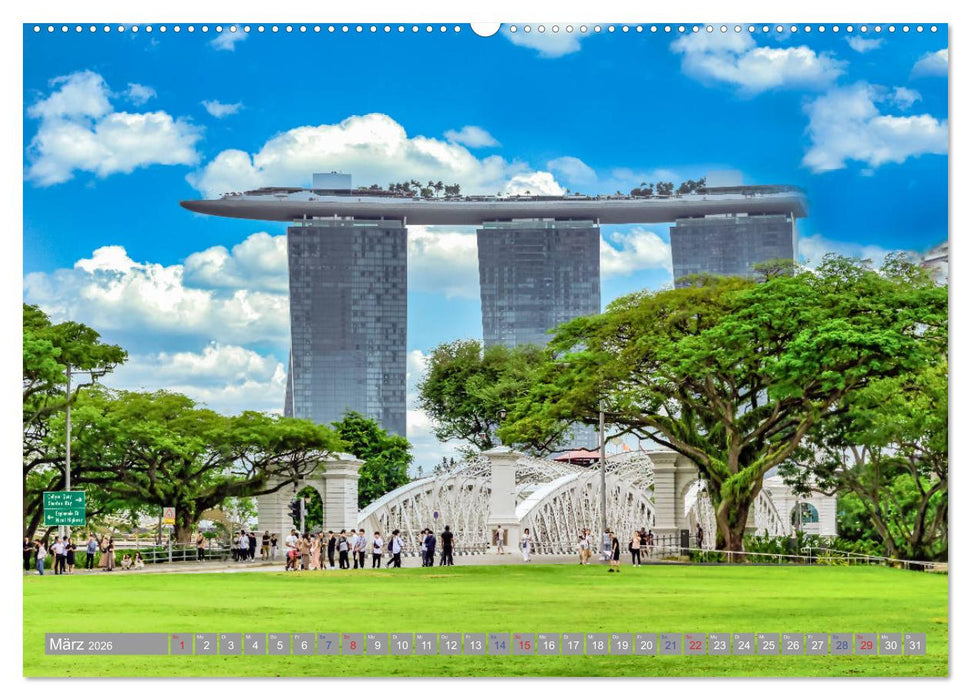 Singapur - Asiatische Lifestyle Metropole (CALVENDO Wandkalender 2026)
