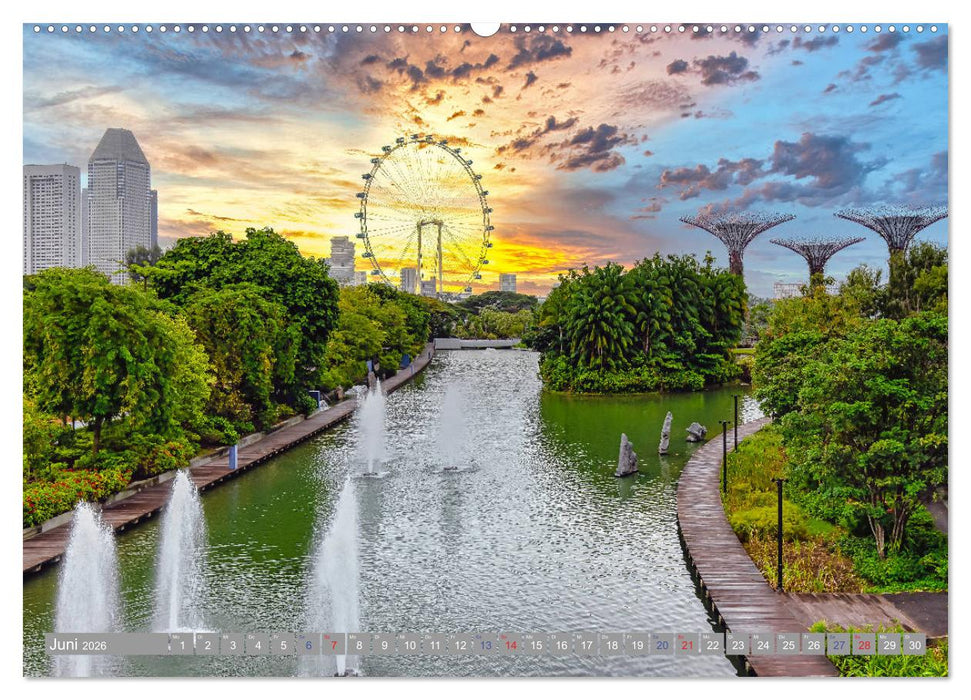 Singapur - Asiatische Lifestyle Metropole (CALVENDO Wandkalender 2026)