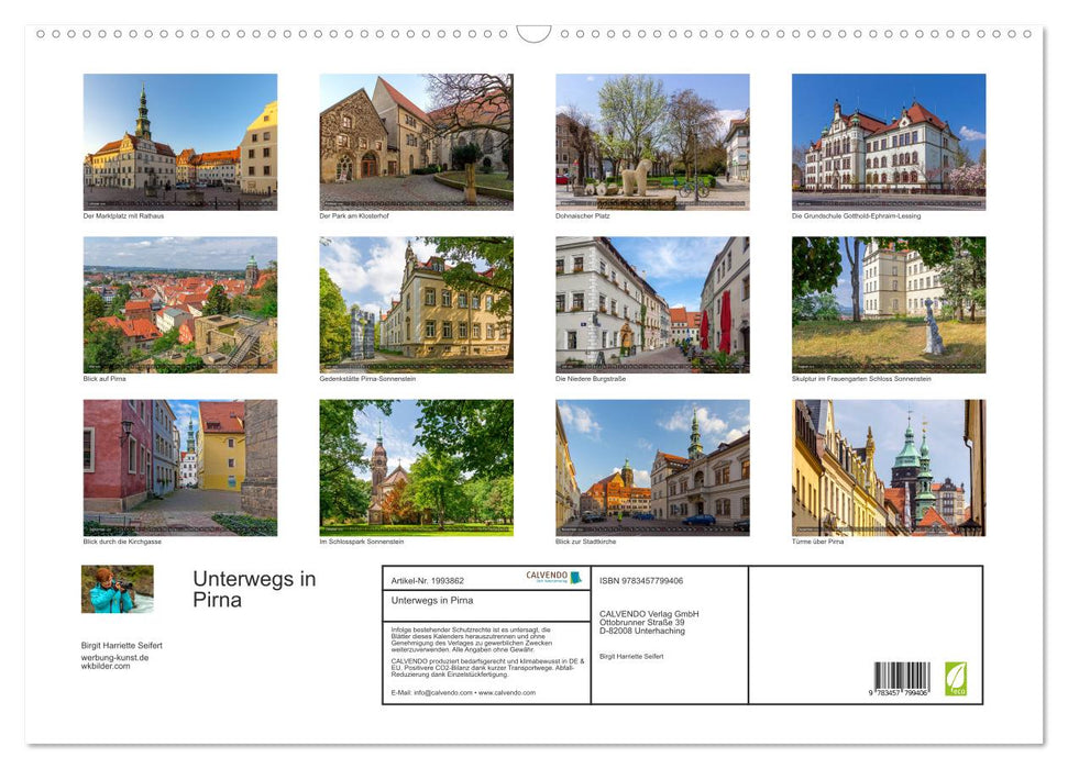 Unterwegs in Pirna (CALVENDO Wandkalender 2026)