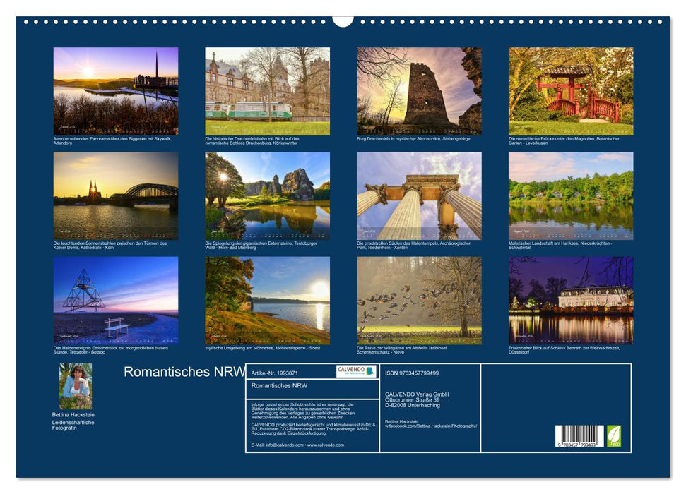 Romantisches NRW (CALVENDO Wandkalender 2026)