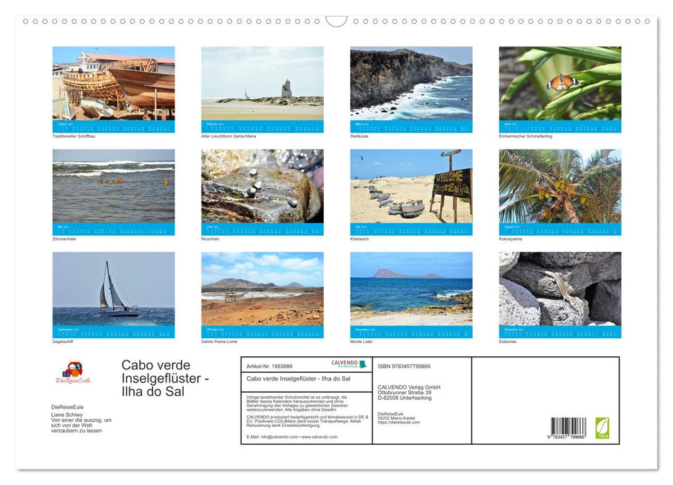 Cabo verde Inselgeflüster - Ilha do Sal (CALVENDO Wandkalender 2026)