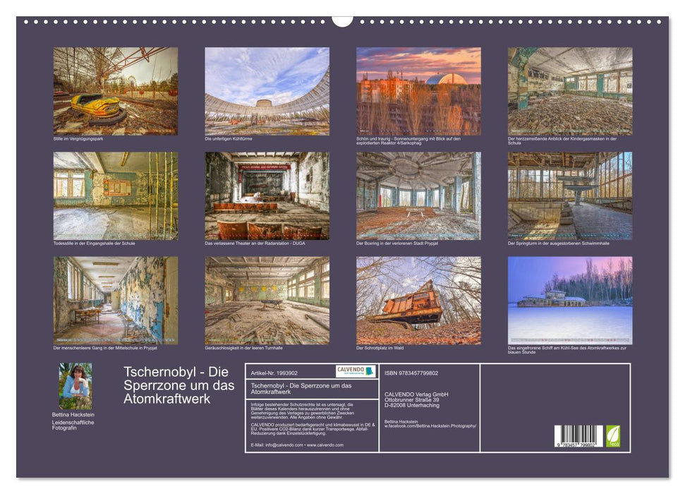 Tschernobyl - Die Sperrzone um das Atomkraftwerk (CALVENDO Wandkalender 2026)