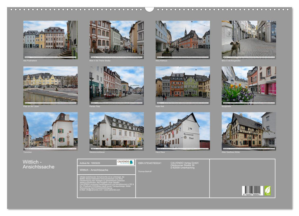 Wittlich - Ansichtssache (CALVENDO Wandkalender 2026)