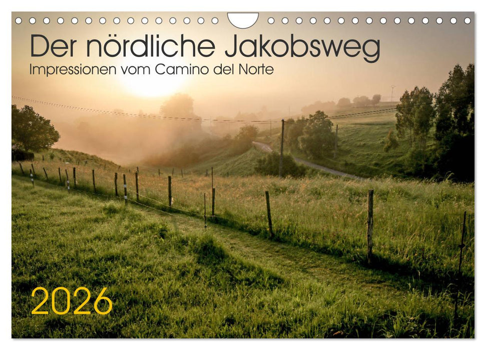 Der nördliche Jakobsweg (CALVENDO Wandkalender 2026)