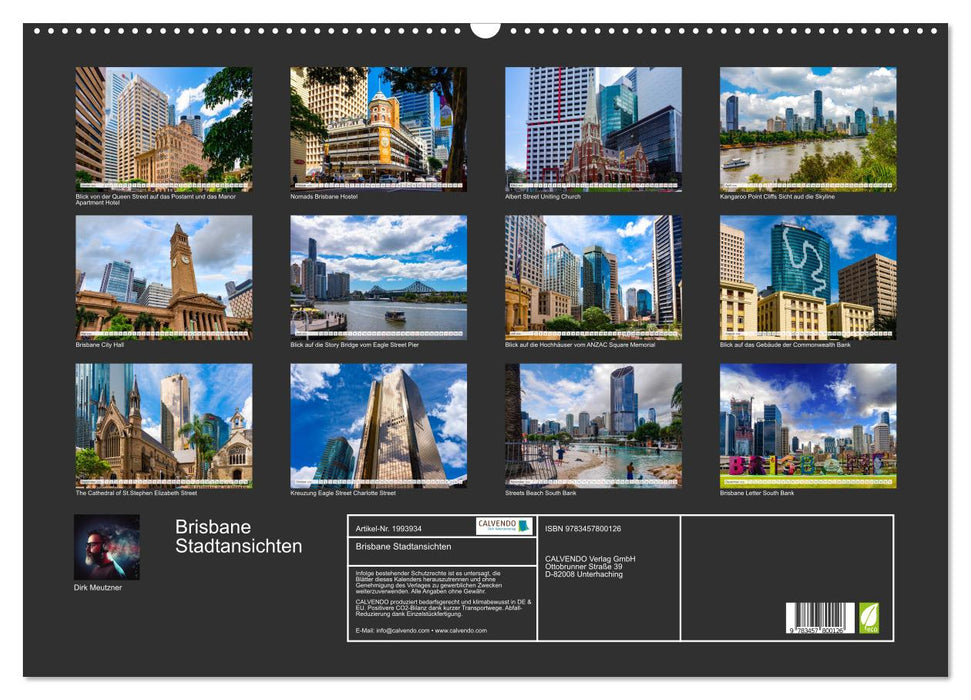 Brisbane Stadtansichten (CALVENDO Wandkalender 2026)