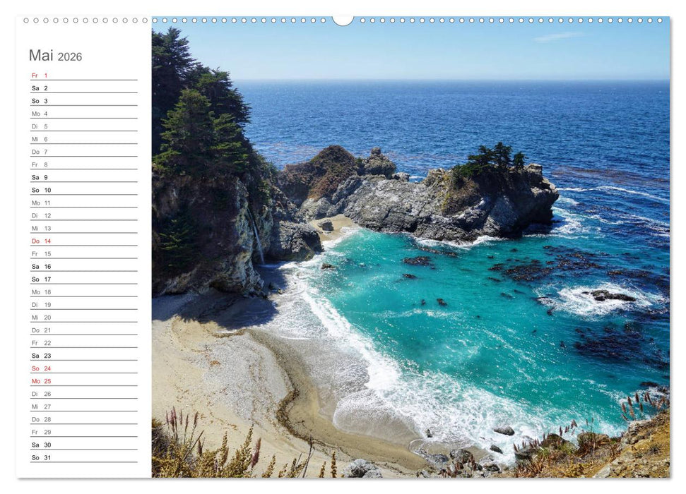 Kalifornien - wunderschöne Westküste (CALVENDO Wandkalender 2026)