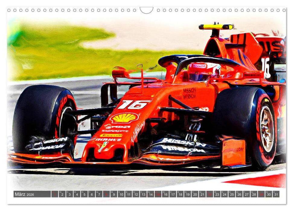Faszinierende Formel 1 (CALVENDO Wandkalender 2026)