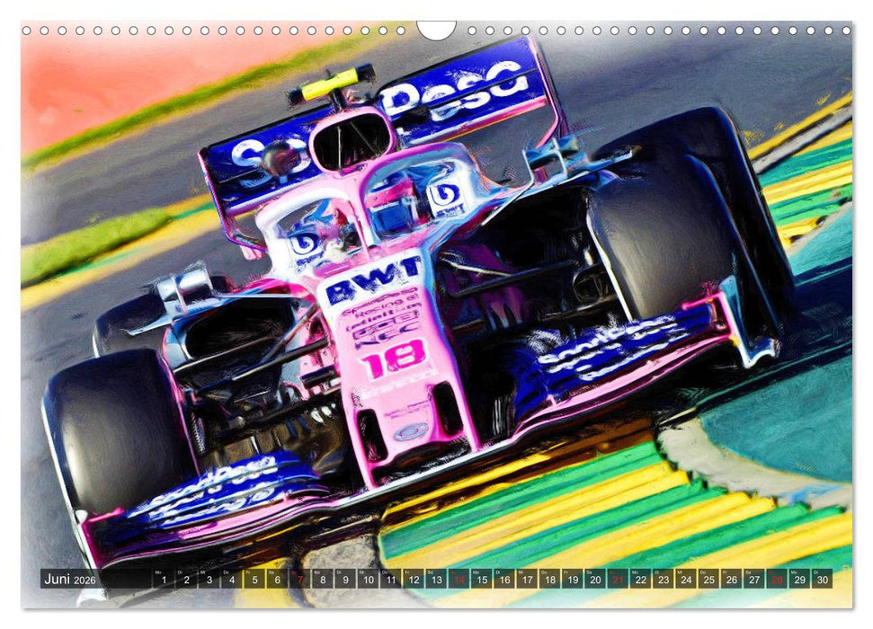 Faszinierende Formel 1 (CALVENDO Wandkalender 2026)