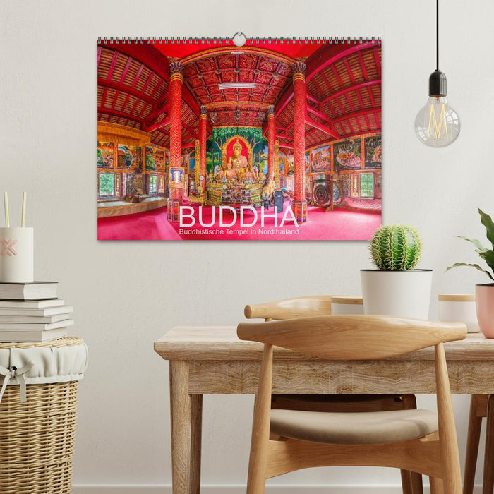 BUDDHA - Buddhistische Tempel in Nordthailand (CALVENDO Wandkalender 2026)