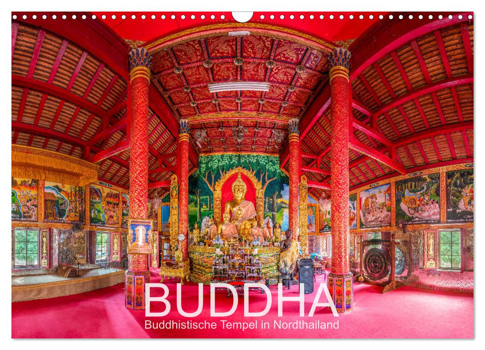BUDDHA - Buddhistische Tempel in Nordthailand (CALVENDO Wandkalender 2026)