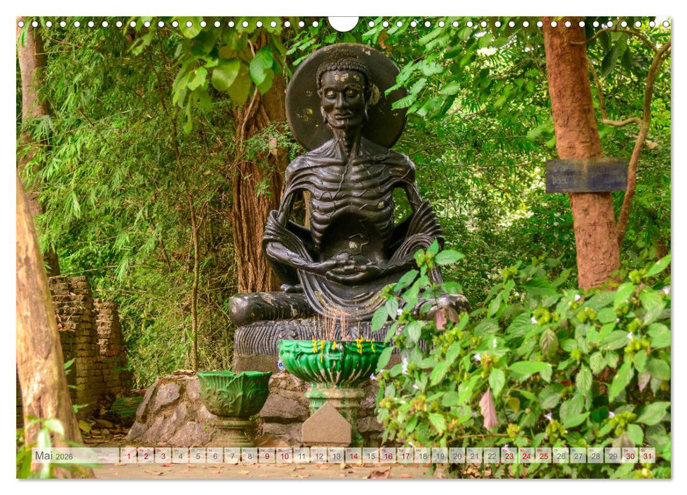 BUDDHA - Buddhistische Tempel in Nordthailand (CALVENDO Wandkalender 2026)