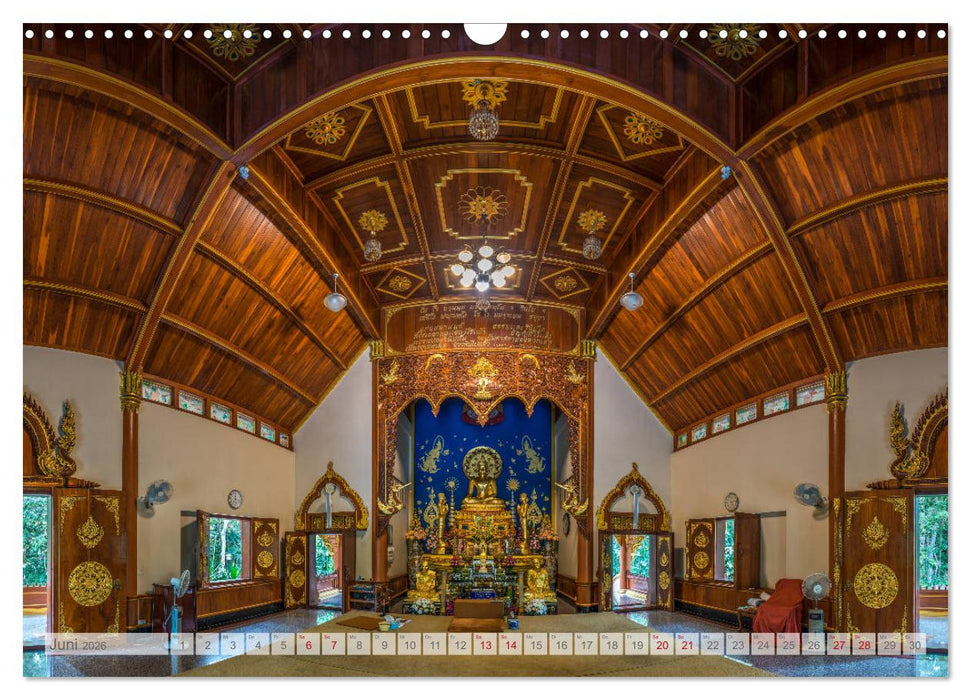 BUDDHA - Buddhistische Tempel in Nordthailand (CALVENDO Wandkalender 2026)