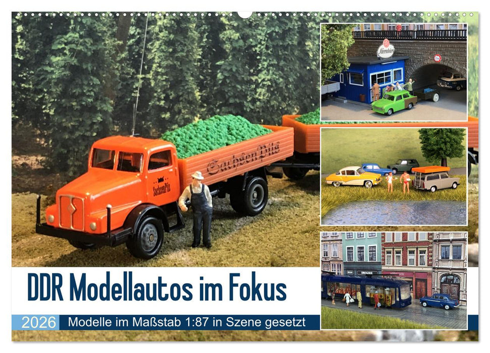 DDR Modellautos im Fokus (CALVENDO Wandkalender 2026)