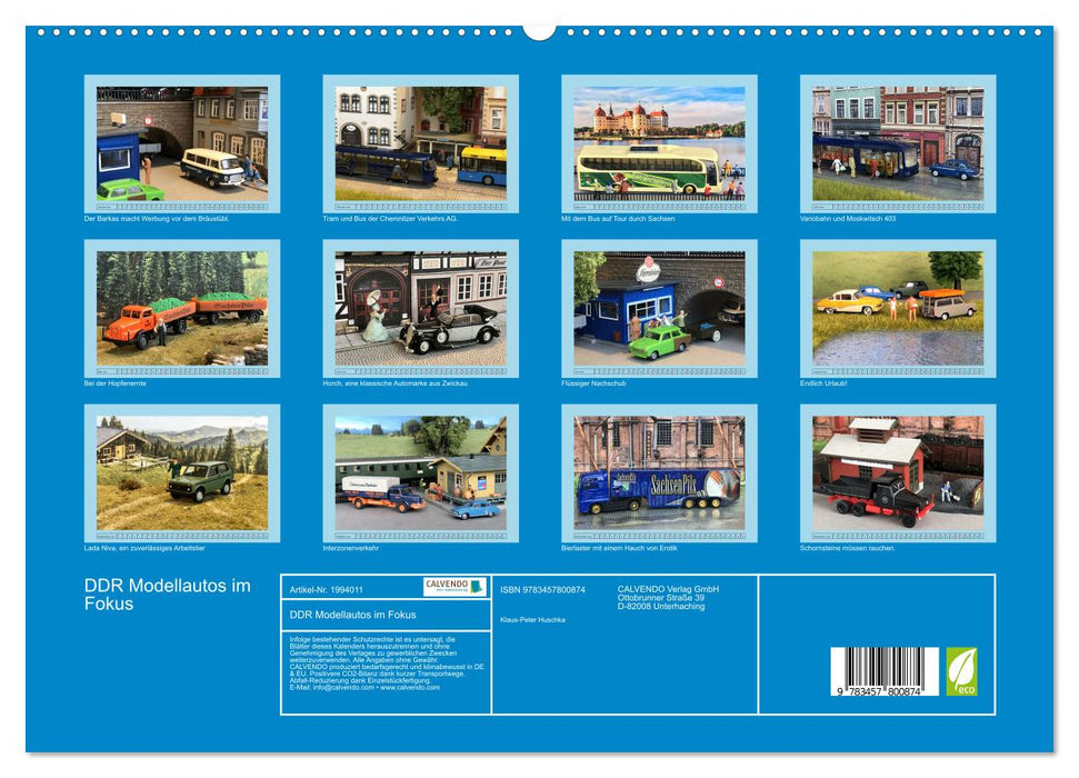 DDR Modellautos im Fokus (CALVENDO Wandkalender 2026)