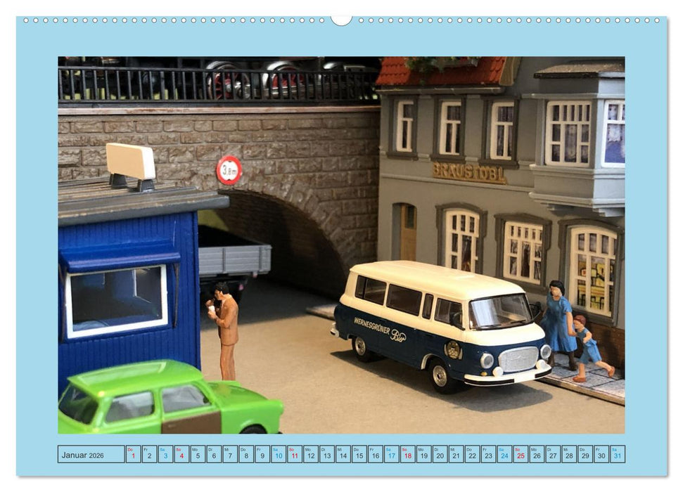 DDR Modellautos im Fokus (CALVENDO Wandkalender 2026)