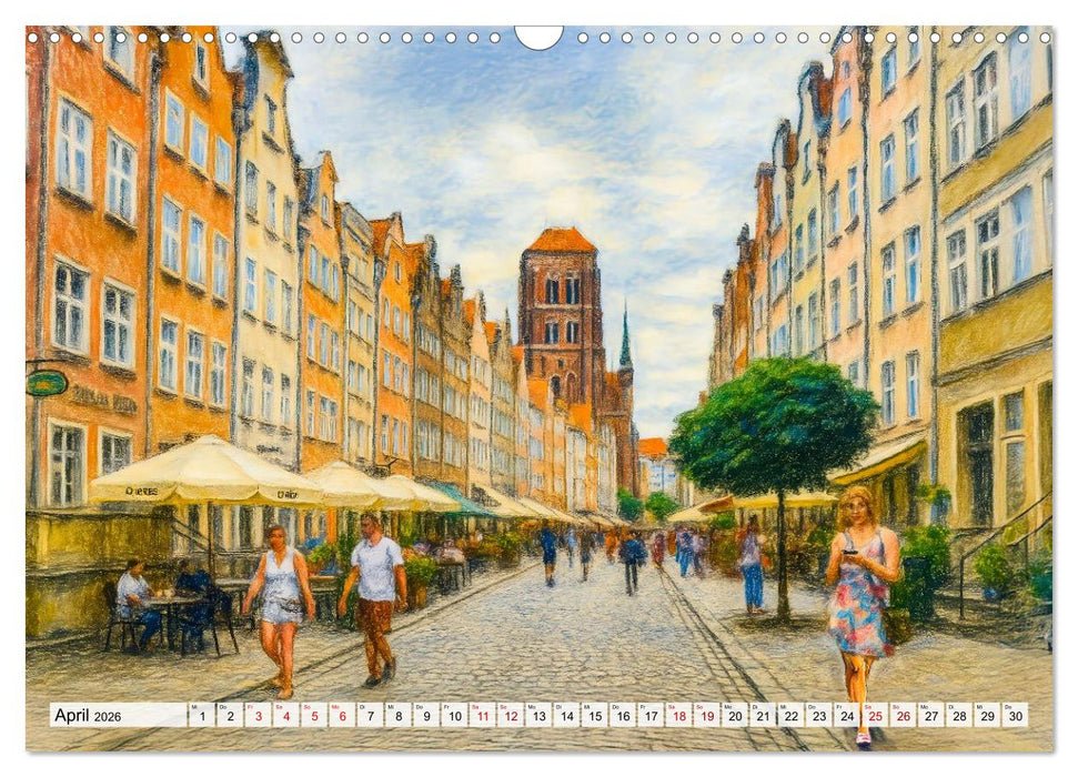 Danzig entdecken - Sehenswürdigkeiten der polnischen Hansestadt (CALVENDO Wandkalender 2026)