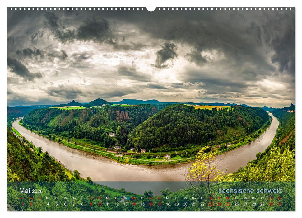 der elbestrom landschaft (CALVENDO Wandkalender 2026)