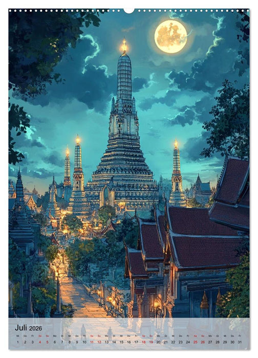 Thailand Fantasie (CALVENDO Premium Wandkalender 2026)
