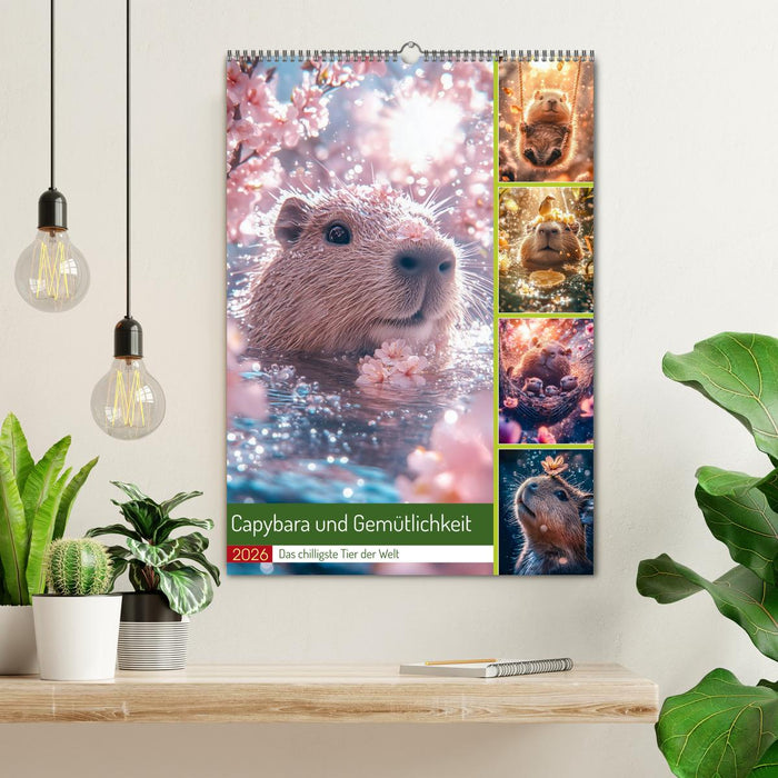 Capybara und Gemütlichkeit (CALVENDO Wandkalender 2026)