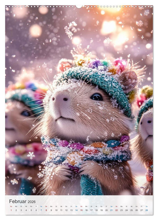 Capybara und Gemütlichkeit (CALVENDO Wandkalender 2026)