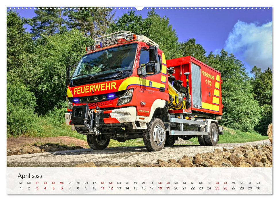 Einsatzfahrzeuge 112 (CALVENDO Wandkalender 2026)