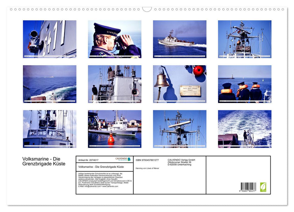 Volksmarine - Die Grenzbrigade Küste (CALVENDO Wandkalender 2026)