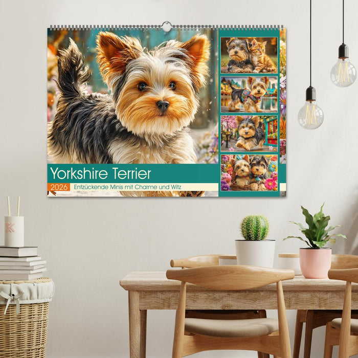 Yorkshire Terrier. Entzückende Minis mit Charme und Witz (CALVENDO Wandkalender 2026)