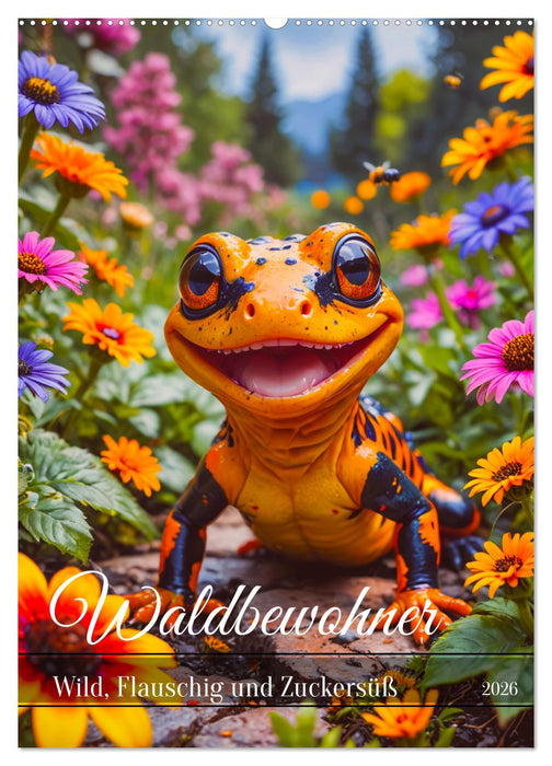 Waldbewohner - Wild, Flauschig und Zuckersüß (CALVENDO Wandkalender 2026)