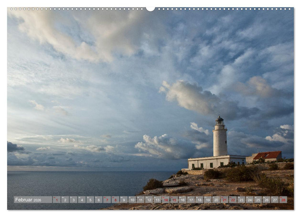 Balearen - Mallorca, Menorca, Ibiza und Formentera (CALVENDO Premium Wandkalender 2026)