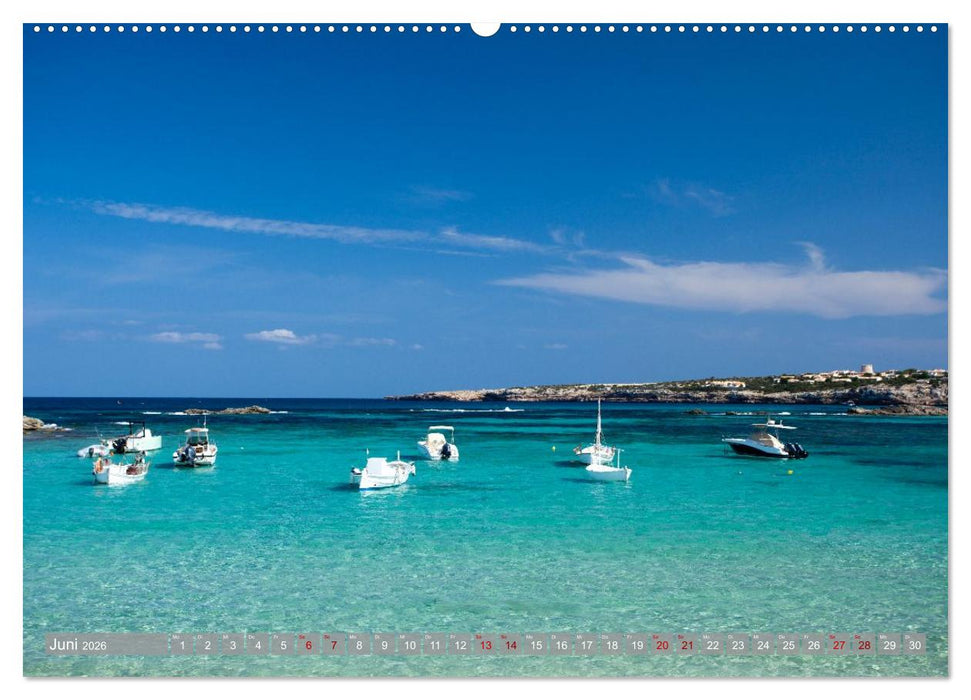 Balearen - Mallorca, Menorca, Ibiza und Formentera (CALVENDO Premium Wandkalender 2026)