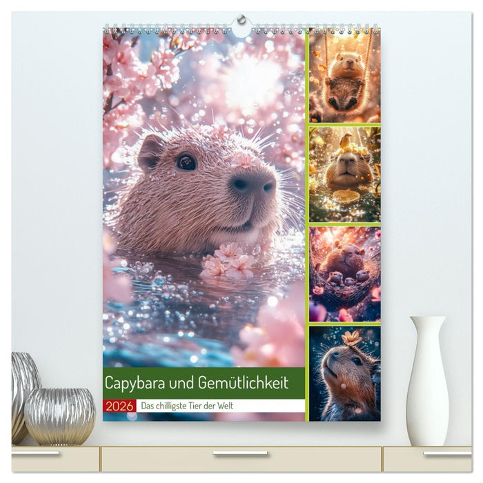 Capybara und Gemütlichkeit (CALVENDO Premium Wandkalender 2026)