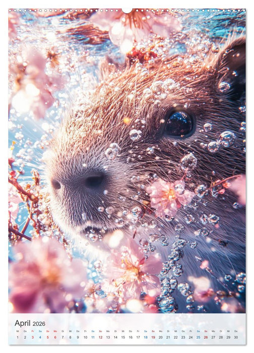 Capybara und Gemütlichkeit (CALVENDO Premium Wandkalender 2026)