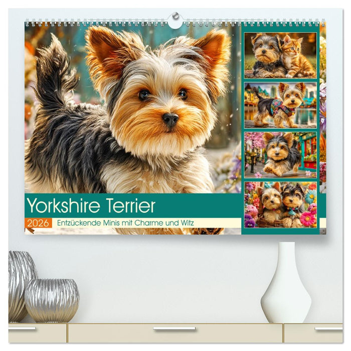 Yorkshire Terrier. Entzückende Minis mit Charme und Witz (CALVENDO Premium Wandkalender 2026)