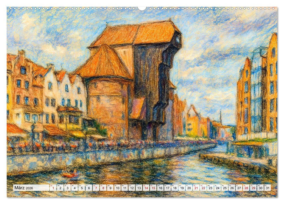 Danzig entdecken - Sehenswürdigkeiten der polnischen Hansestadt (CALVENDO Premium Wandkalender 2026)