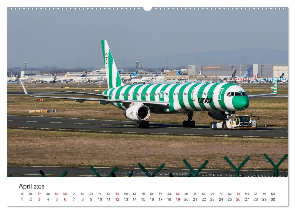 Frankfurt Airport - EDDF (CALVENDO Premium Wandkalender 2026)
