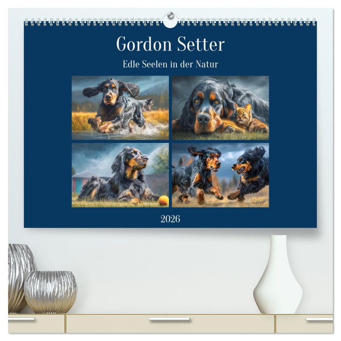 Gordon Setter. Edle Seelen in der Natur (CALVENDO Premium Wandkalender 2026)