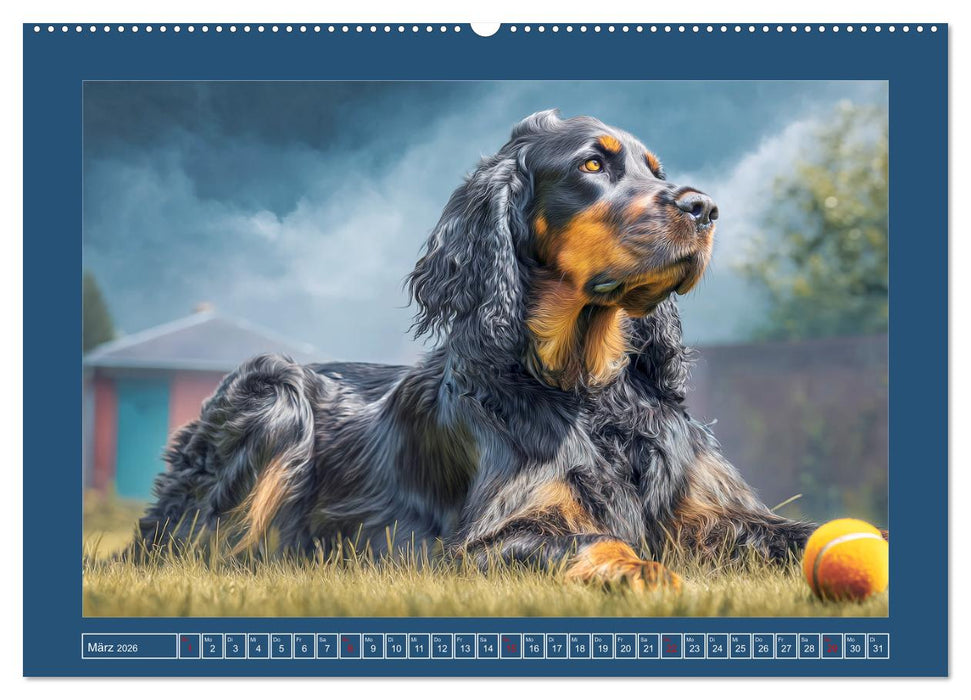 Gordon Setter. Edle Seelen in der Natur (CALVENDO Premium Wandkalender 2026)