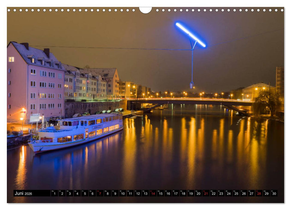 Kassel bei Nacht (CALVENDO Wandkalender 2026)