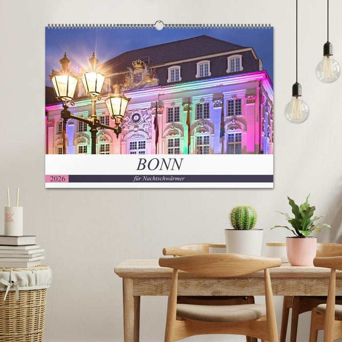 BONN für Nachtschwärmer (CALVENDO Wandkalender 2026)