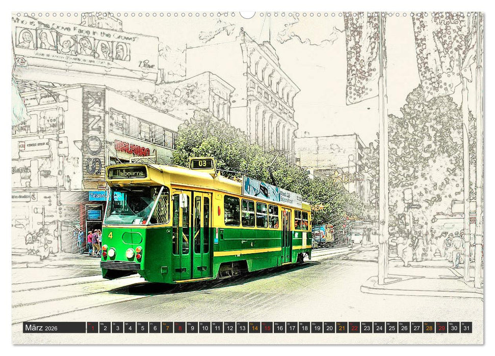 Straßenbahn Faszination (CALVENDO Wandkalender 2026)
