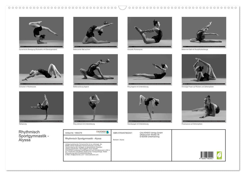 Rhythmisch Sportgymnastik - Alyssa (CALVENDO Wandkalender 2026)