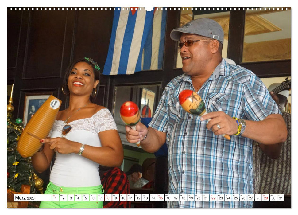 Música Cubana - Karibische Klänge aus Kuba (CALVENDO Wandkalender 2026)