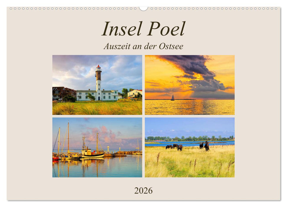 Insel Poel - Auszeit an der Ostsee (CALVENDO Wandkalender 2026)