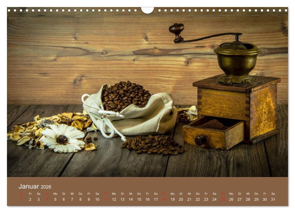 I Love Coffee - Dein Kaffeekalender für Geniesser des schwarzen Goldes (CALVENDO Wandkalender 2026)