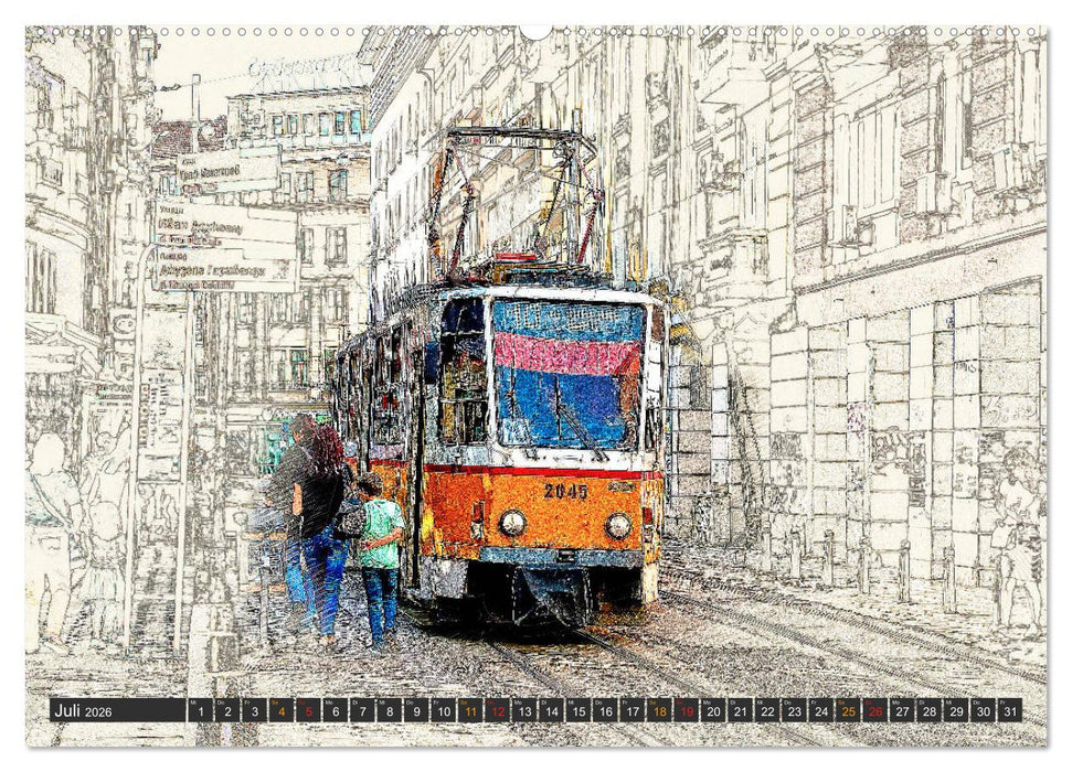 Straßenbahn Faszination (CALVENDO Premium Wandkalender 2026)