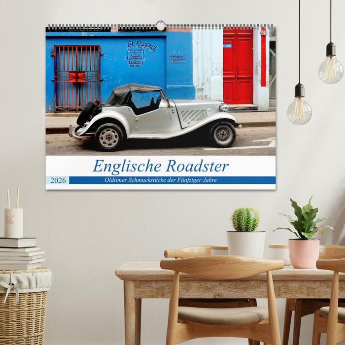 Englische Roadster - Oldtimer Schmuckstücke der Fünfziger Jahre (CALVENDO Wandkalender 2026)