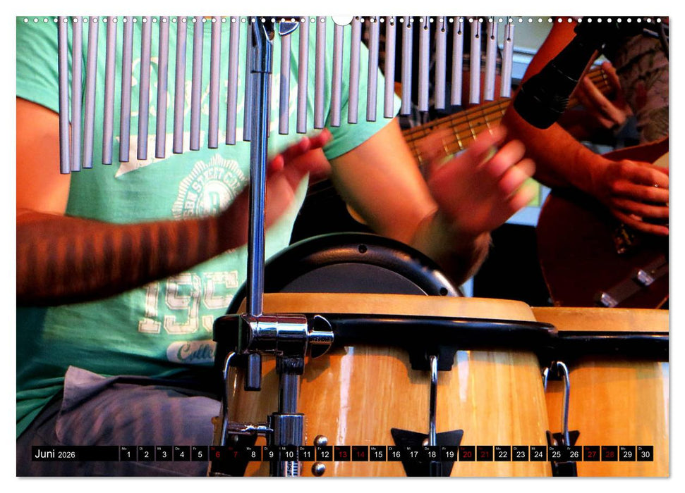 Percussion - Rhythmus im Blut (CALVENDO Wandkalender 2026)