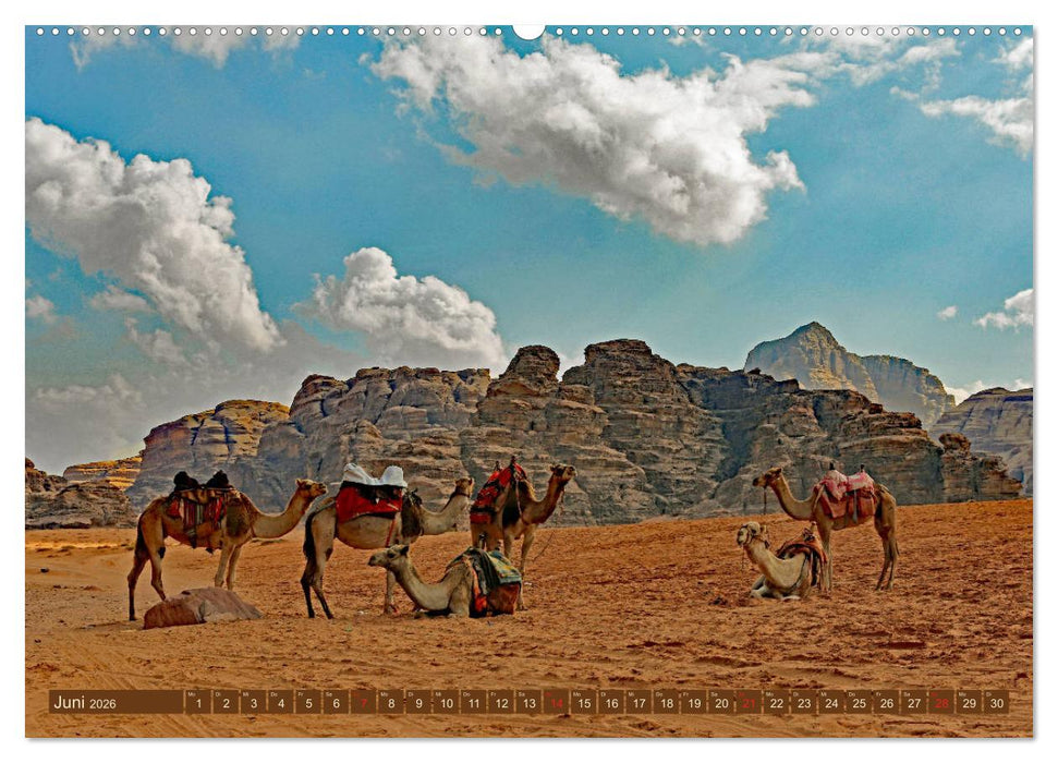 Die Wüste Wadi Rum (CALVENDO Wandkalender 2026)