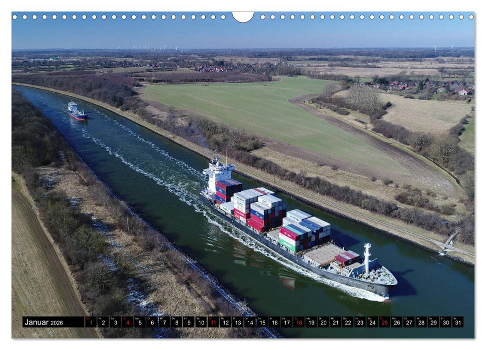 100 Meter über Grund - Am Nord-Ostsee-Kanal (CALVENDO Wandkalender 2026)