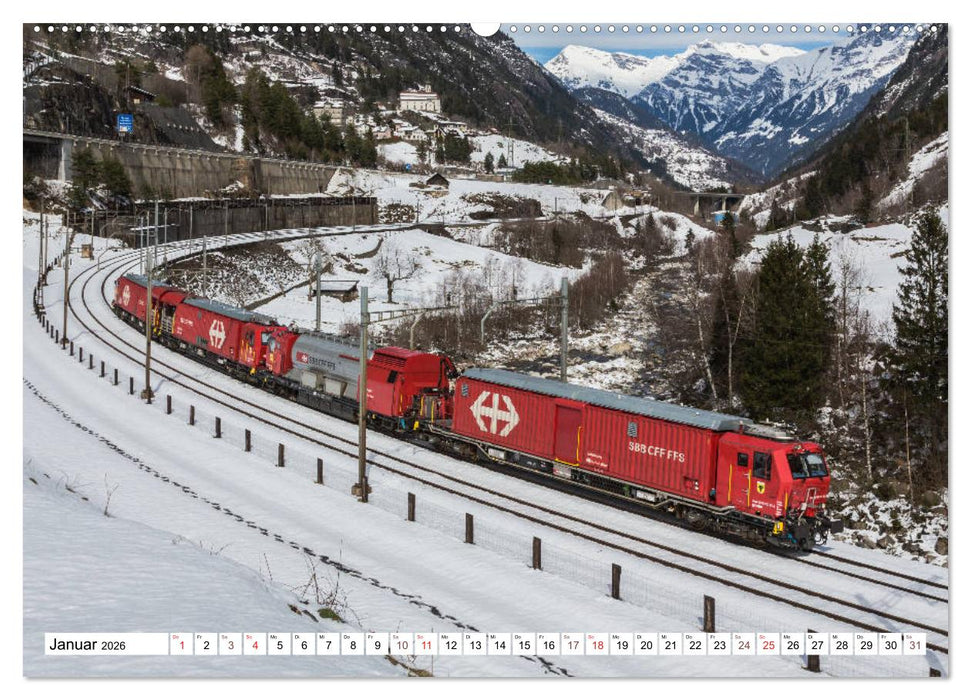 Für Güter die Bahn (CALVENDO Wandkalender 2026)